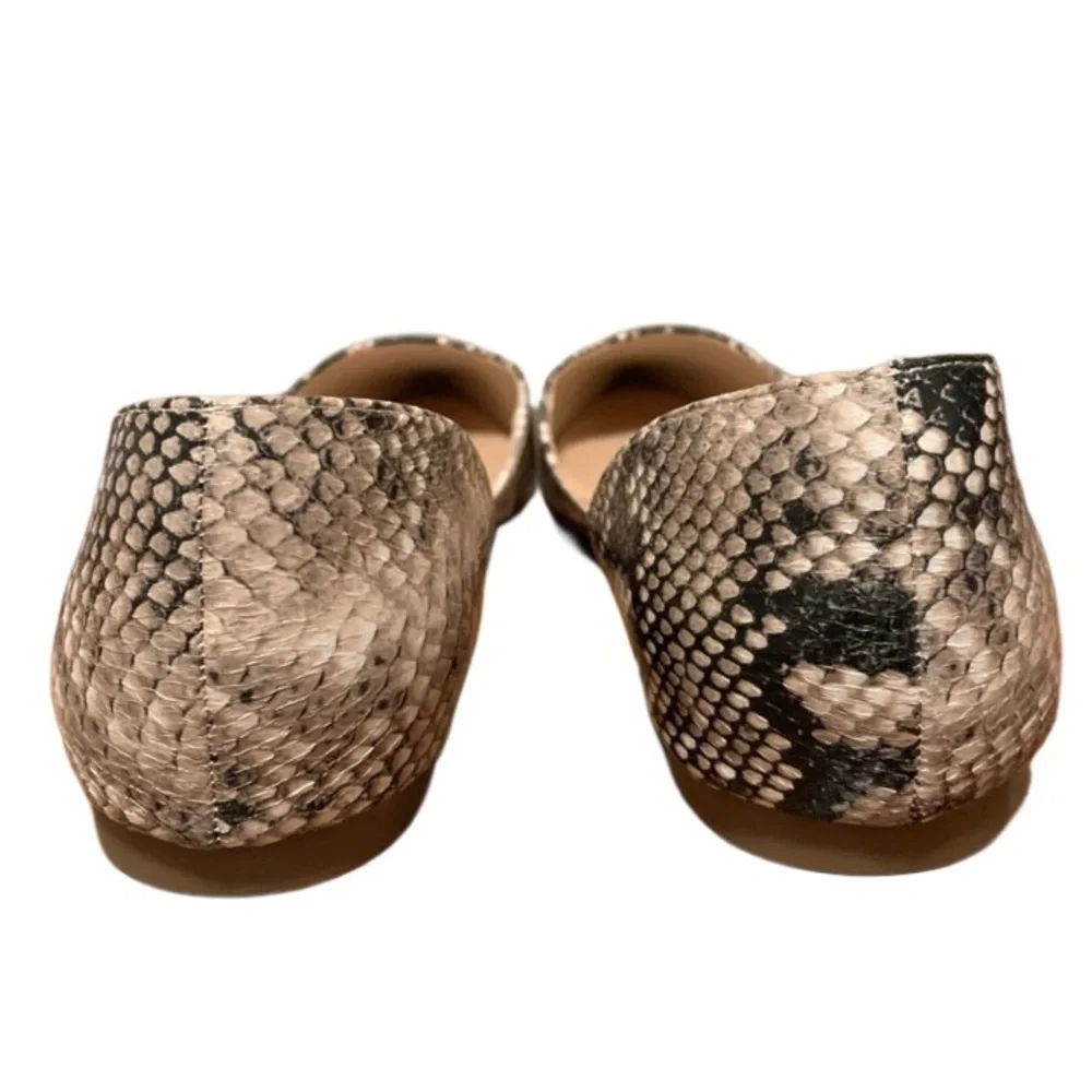 Sz 5.5 Ismene Natural Snake Slip on Flats NIB - Picture 6 of 9